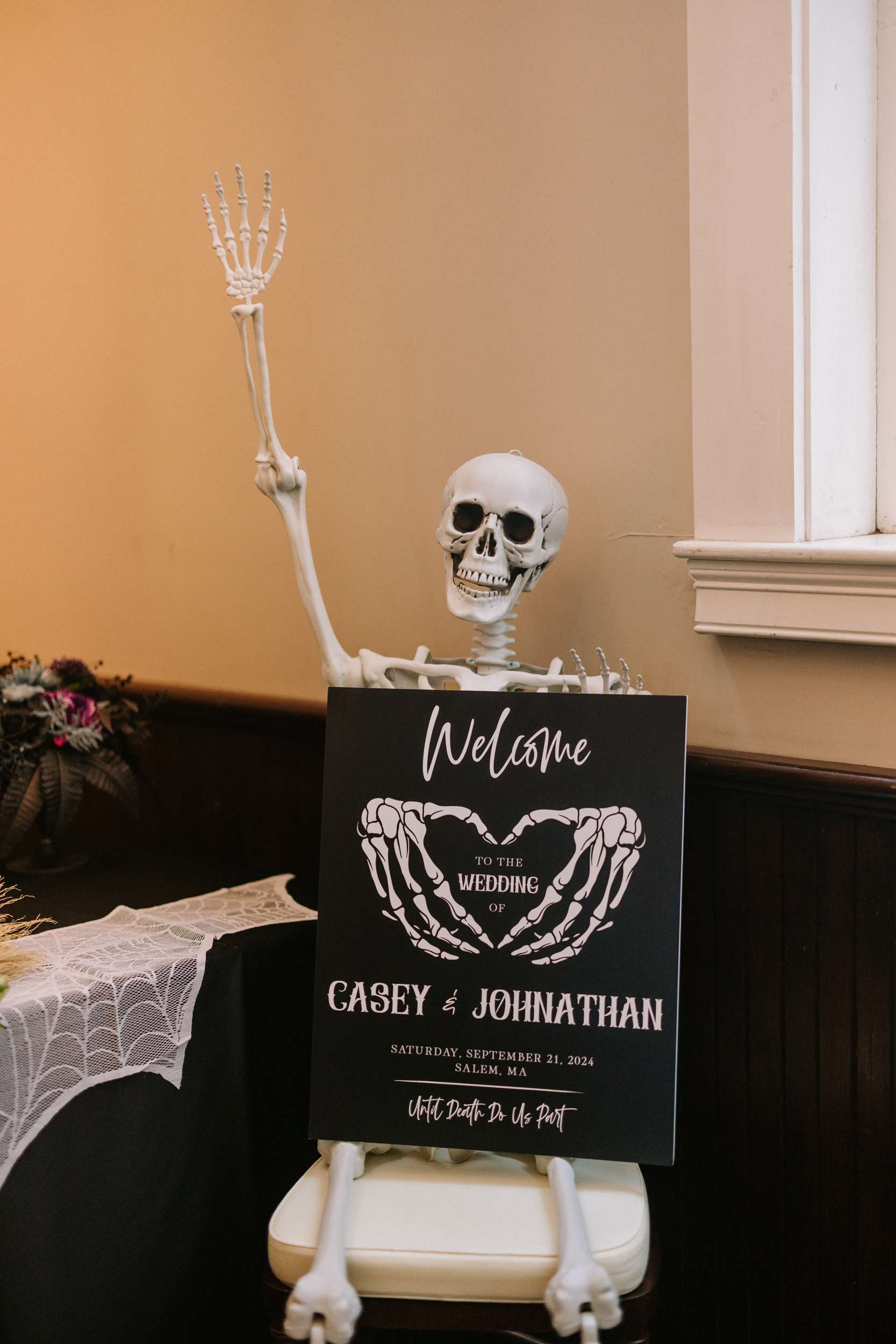 Dark Romance Wedding in Salem with an Emo Night Reception