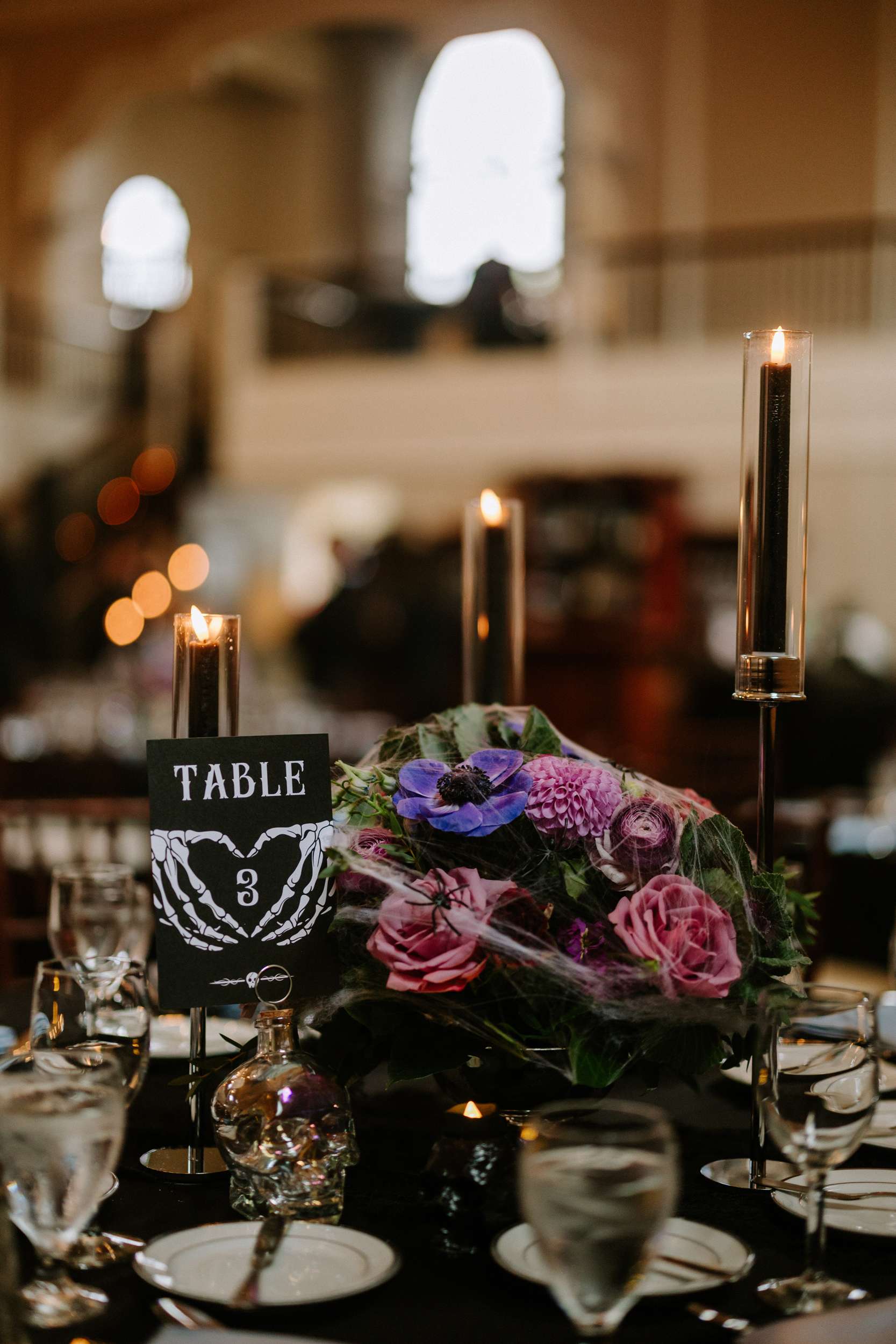 Dark Romance Wedding in Salem with an Emo Night Reception