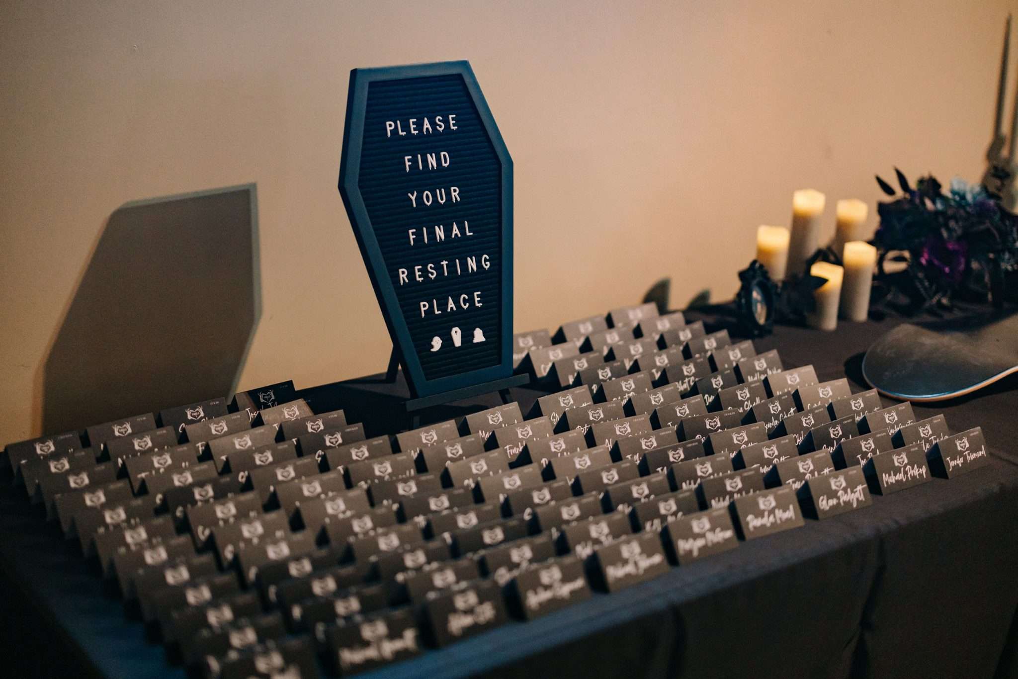 Dark Romance Wedding in Salem with an Emo Night Reception