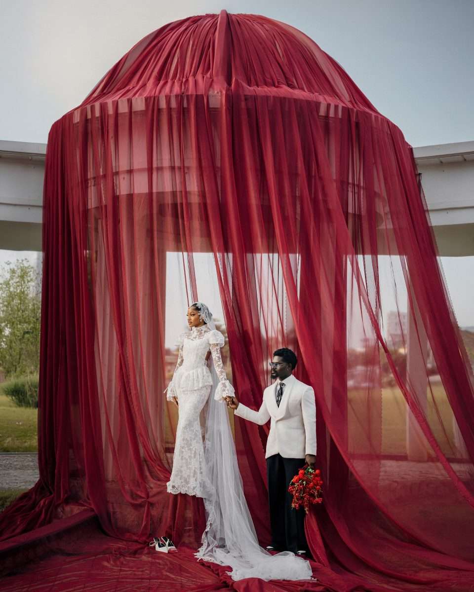 Crimson Sanctuary: A Bold Wedding Shoot from Nigeria