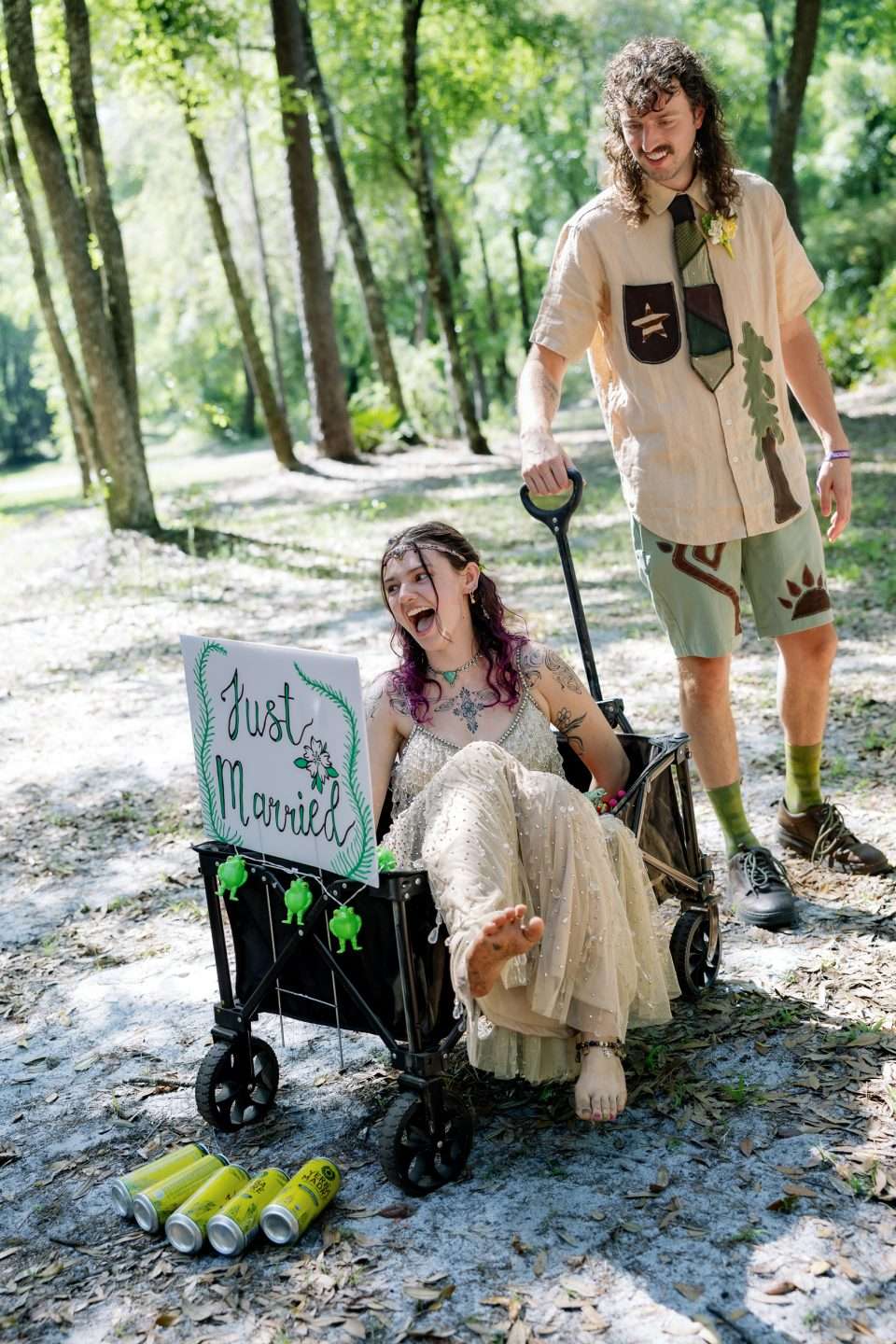 A Barefoot Bride and a Campsite Ceremony at Spirit of Suwannee Music Festival